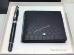 Mont Blanc Replicas Set - Fish scales Style Wallet and Fineliner Pen